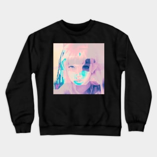 Criminal - Glitch Art Portrait Crewneck Sweatshirt